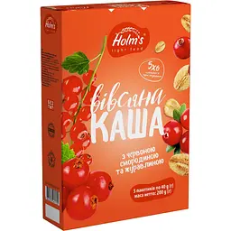 Каша вівсяна Holm's light food з червоною смородиною та журавлиною 200 г