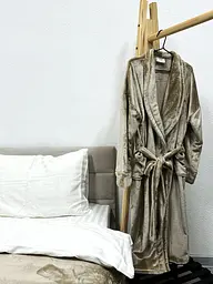 Халат Ecotton L-XL із мікрофібри бежевий well soft Beig (23276)