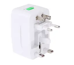 Універсальний мережний адаптер перехідник із штекерами EU UK US AU Universal Adaptor all-in-one UKC - мініатюра 4