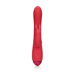 Вібратор-кролик Loveline Brighto Red, 22.5 см (червоний) - мініатюра 6