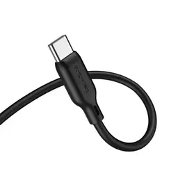 Аудіокабель Borofone BL18 Type-C silicone digital audio conversion cable чорний - мініатюра 3