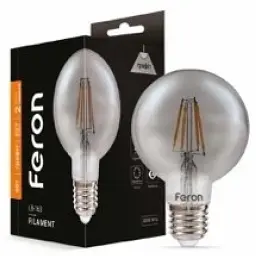 Світлодіодна лампа Feron LB-163  G95 графіт 230V 6W  E27 2700K (1869)