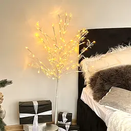 Дерево світлодіодне MBM My Home на підставці 120 см біле (DH-LAMP-02 WHITE) - мініатюра 2