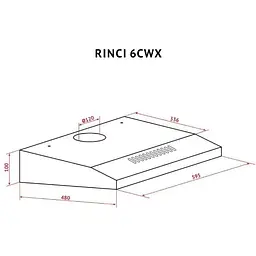 Витяжка Perfelli RINCI 6CWX Bianco пласка - мініатюра 10