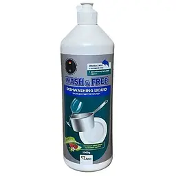 Засіб для миття посуду WASH & FREE 1л екстракт алое вера та лісової суниці