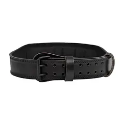 Пояс BiotechUSA Bodybuilding leather belt black S - мініатюра 2