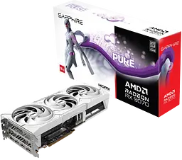 Відеокарта AMD Radeon RX 9070 16GB Sapphire PURE GAMING OC White (11349-02-20G)