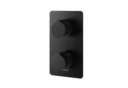 Душова система Kohlman Experience 25 black з термостатом + BOX прихованого монтажу KPL-QW433EBQ25, Чорний матовий - мініатюра 3