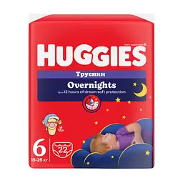 Підгузки Huggies Overnights Pants Трусики 6 15-25 кг 22 шт. (5029053581101) - мініатюра 3
