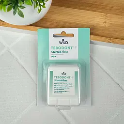 Зубна нитка Dr. Wild Tebodont з маслом чайного дерева і фторидом натрію 50 м