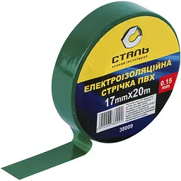 Сталь 38009 Ізоляційна стрічка зелена 17мм х 20м