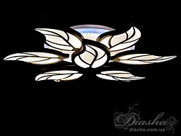 Люстра стельова LED Diasha 8028/6+3BK, 140W, 3200K-6500K, чорний метал, хай-тек стиль з пультом - мініатюра 2