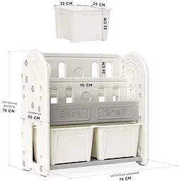Стелаж Mealux Kub White (KD-E052-2 W) - мініатюра 2