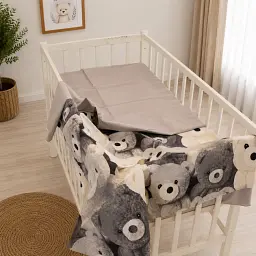 Комплект постільної білизни Ranforce Elite MirSon LITTLE KIDS Teddy Cloud 110 x 140 см (2200013681748) - мініатюра 3