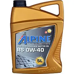 Олива моторна Alpine RS 0W-40, 5 л (23432)