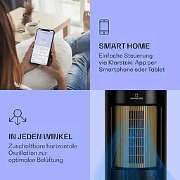 Мобільний кондиціонер-вентилятор Klarstein IceWind Plus Smart 4-в-1 (10040210) - мініатюра 4