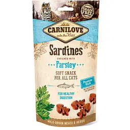Ласощі для котів Carnilove Semi Moist із сардиною і петрушкою 50 г (8595602527236) - мініатюра 1
