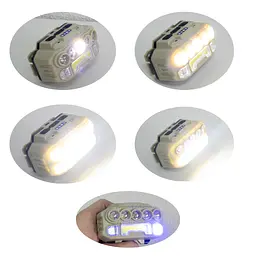Ліхтарик налобний із сенсором світлодіодний ліхтар на лоб із мигалкою Bright Headlights HX-817S - мініатюра 7