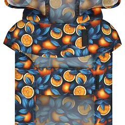 Дощовик-накидка з капюшоном для собак Waudog Clothes Апельсини XL А 55-61 см B 68-80 см С 42-52 см - мініатюра 5