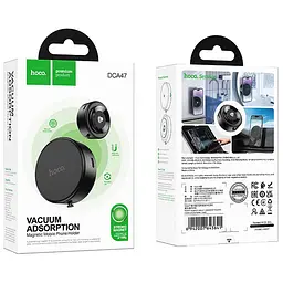 Автотримач Hoco DCA47 Quick Fix magnetic Black - мініатюра 4