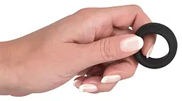 Ерекційне кільце Black Velvets Cock Ring 2.6 см чорний - мініатюра 6