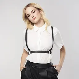 Портупея Bijoux Indiscrets MAZE - X Harness Black, екошкіра - мініатюра 7