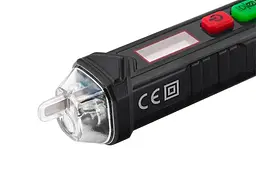 Детектор прихованого проведення тестер напруги безконтактний Intertool 12-1000В LED - мініатюра 3