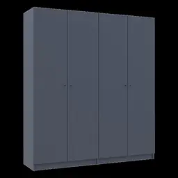 Шафа для одягу Doros Промо Антрацит 2+2 ДСП 180х48х204 (42005333) - мініатюра 5
