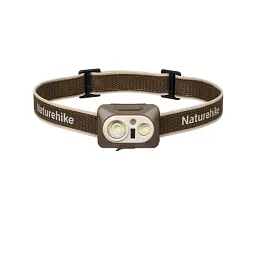 Налобний ліхтар Naturehike ABS, 5.7х3х3.8 см, коричневий