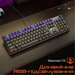 Клавіатура Meetion MK009 Pro Red Switch USB Type-C Black (MT-MK009Pro-W-RUA) - мініатюра 3