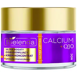 Крем-концентрат для обличчя Bielenda Calcium + Q10 Відновлювальний проти зморщок нічний 50 мл - мініатюра 3