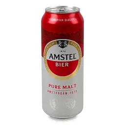 Уцінка. Набір пиво Amstel світле 5% 4 шт. х 0.5 л з/б - мініатюра 2