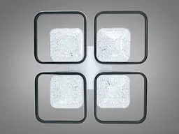 Люстра стельова Diasha LED біла чорна 130W димер - мініатюра 3
