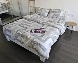 Постільна білизна LARA сатин d13262p полуторна 150х220 см - мініатюра 2