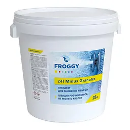 Засіб для зниження pH у басейні Froggy 25 кг гранули для підтримки правильного pH води