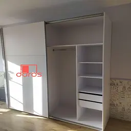 Шафа купе Doros G-Caiser 2 ДСП/3 частини 220х60х240 см Білий (42003007) - мініатюра 12