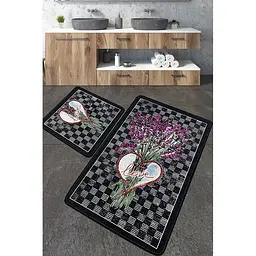 Набір килимків для ванної кімнати Chilai Home Levan 60 x 100 + 50 x 60