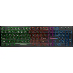 Клавіатура Real-El Comfort 7070 Backlit Black EL123100018 [128764]