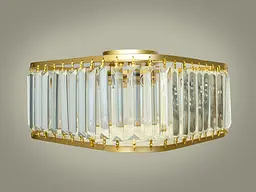 Сучасна стельова люстра кришталева світильник Diasha 8835-300G - мініатюра 2