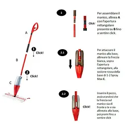 Швабра розпилювач Vileda 2в1 для швидкого прибирання Моп 1.2 Spray Max - мініатюра 2