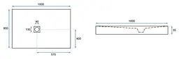 Душовий піддон Rea White Rock 80 x 100 REA-K5581, Білий - мініатюра 8