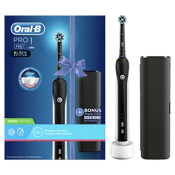 Электрическая зубная щётка Oral-B Pro 750 D16.513.1UX типа 3756, с чехлом для хранения, черный