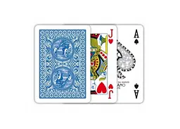 Карти гральні Modiano Golden Trophy 100% Plastic (blue) (00450) - мініатюра 2
