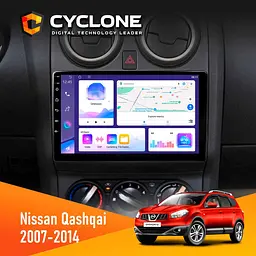 Штатна магнітола Nissan Qashqai 2007-2014 Cyclone C9-011 4x64, DSP Cyclone (НФ-00007082)