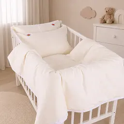 Дитяча постільна білизна MIRSON BABY Poplin Edition Unicorn Milky Whiteсм 110х160см (2200013086123) - мініатюра 3