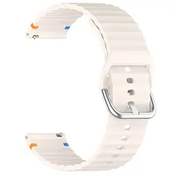 Силіконовий ремінець Wavy для Smart Watch 22mm Antique White - мініатюра 2