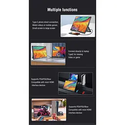 Портативний монітор Anmite 16` A160W03 Black [139540] - мініатюра 6