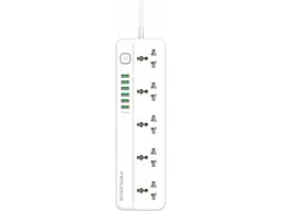 Мережевий фільтр PrologiX Premium 2 м, 5 розеток 6xUSB White (PR-SC5614W) - мініатюра 3