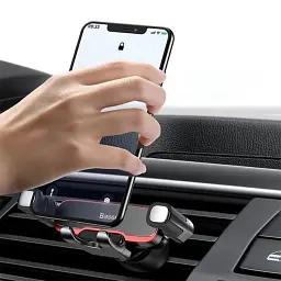 Автомобільний тримач холдер Baseus Mr Hui Gravity Car Mount SUYL-HU01 Black - мініатюра 5