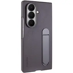 Шкіряний чохол Leather Case (AAA) with stand для Samsung Galaxy Z Fold7 Gray